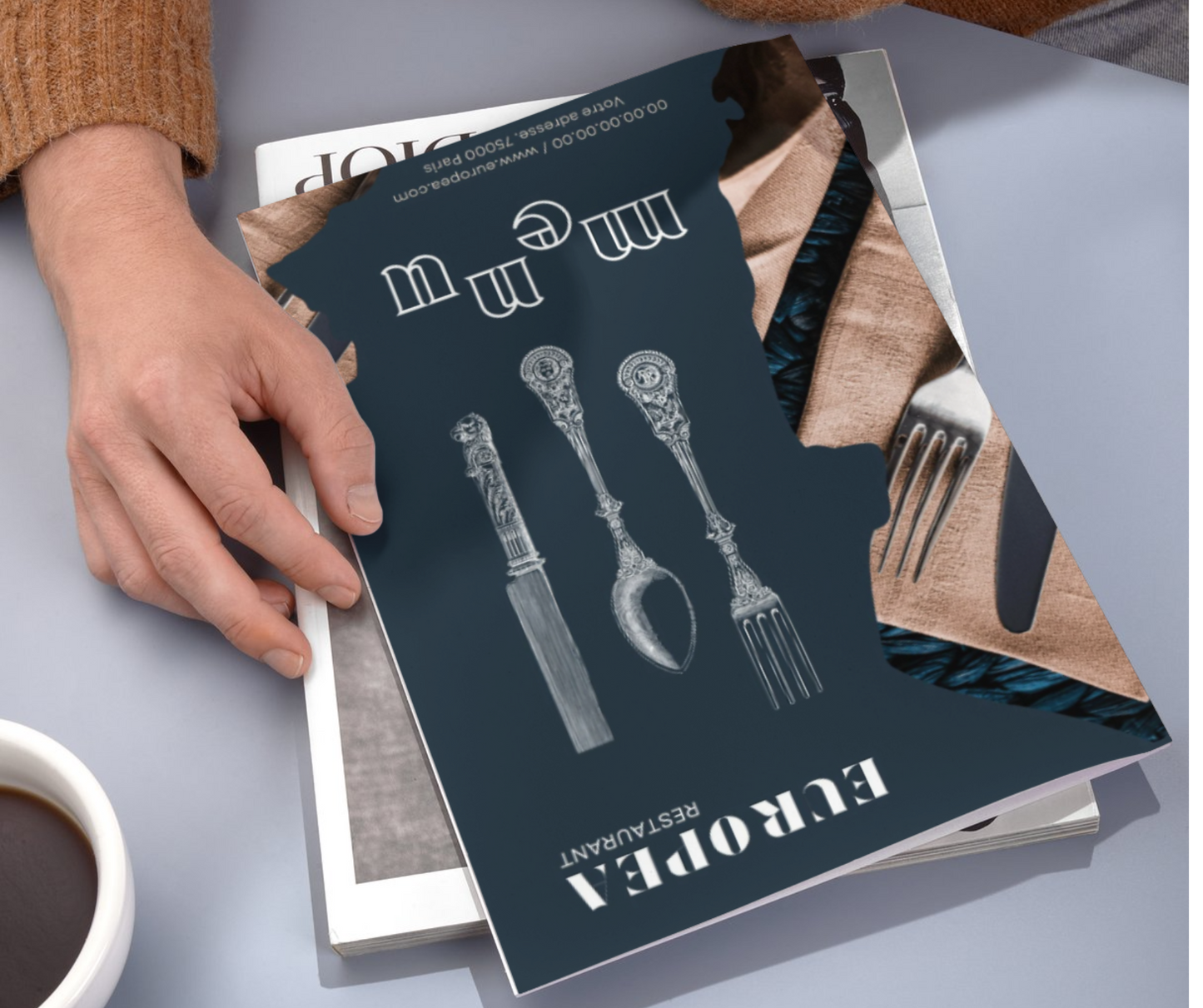 TEMPLATE pour menu digital ou print - 16 templates - modifiables sur Canva - PARIS