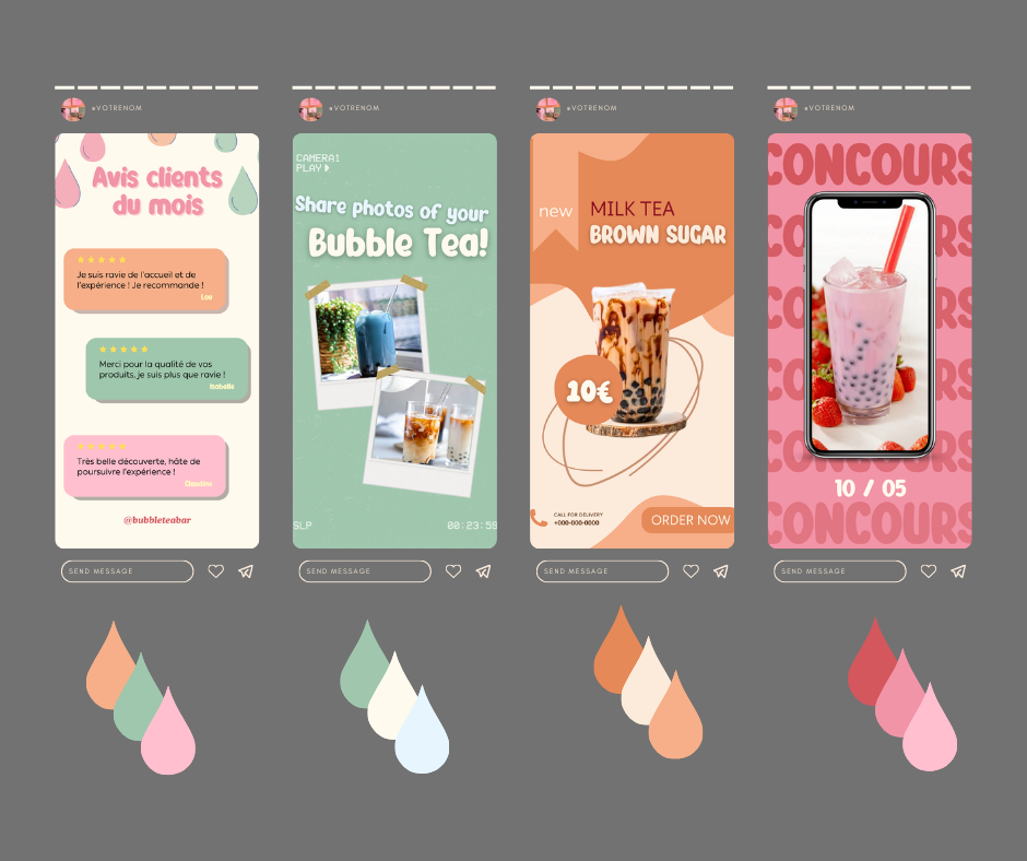 TEMPLATE BUNDLE pour stories Instagram - 50 templates - modifiables sur Canva - KYOTO