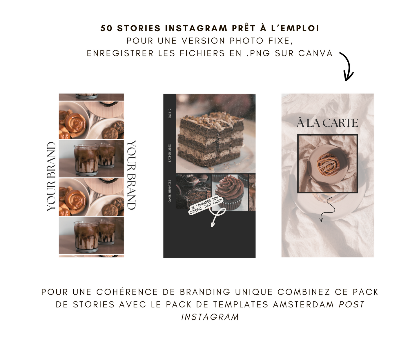 TEMPLATE BUNDLE pour story Instagram - 50 templates animés - modifiables sur Canva - AMSTERDAM STORY